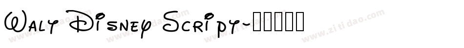 Walt Disney Script字体转换